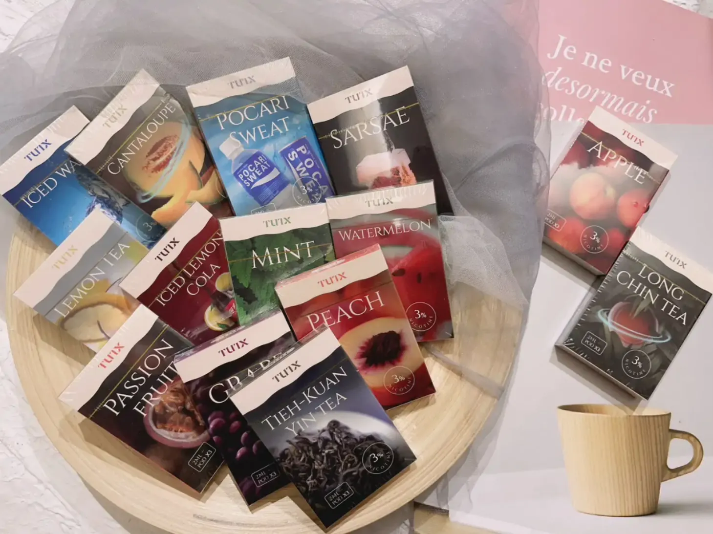 TUTX霧化煙彈/3顆裝/通用各種1代主機/21種口味可選/台灣現貨/711到付 1 tutx 霧化煙彈