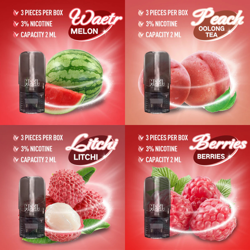 Meel菸彈/MEEL一代煙彈/3%尼古丁濃度/通用一代主機/711到付 2 Meel菸彈