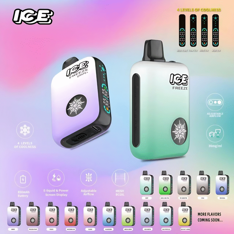 ICE FREEZE 10000 PUFFS 拋棄式電子煙 四檔涼度調節 711到付 1 ice