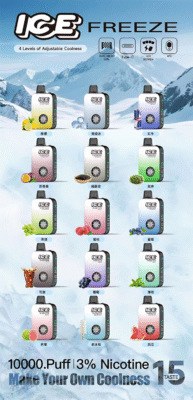 ICE FREEZE 10000 PUFFS 拋棄式電子煙 四檔涼度調節 711到付 13 ice